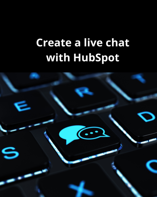 HubSpot - Create a live chat